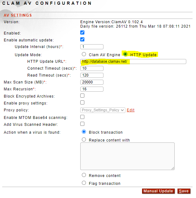 how to view virus signatures in clamav database